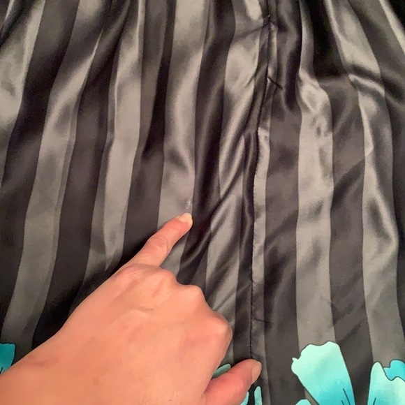 Vero Moda Grey/turquoise floral print sleeveless mini dress size 34 - Picture 15 of 15